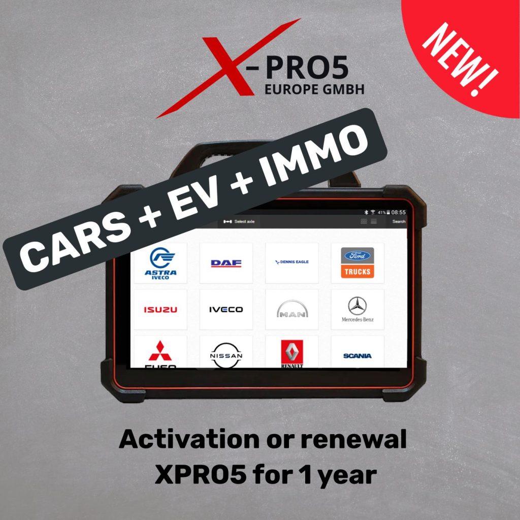 XPRO5: 12 month licence for cars / ev / immo