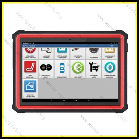 Launch Diagnostic Tablet – Service Functions and ECU Coding Menu Launch diagnostic tablet with service functions menu – ECU coding, service reset, calibration, diagnostics for professional workshops